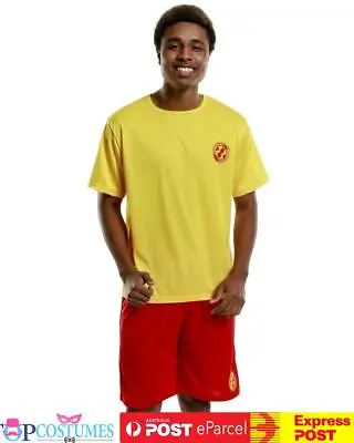 Lifeguard Mens Outfit Costume Summer Beach Adult Fancy Dress Up 1990's • $41