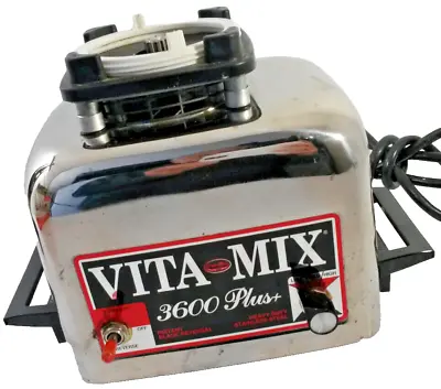 Vitamix 3600 Plus Blender Stainless Steel Motor Base Only - TESTED WORKS • $29.50