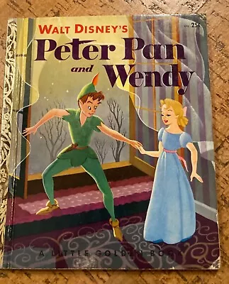 Walt Disney’s Peter Pan And Wendy Vintage 1952 Little Golden Book • $5