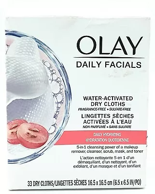 Olay Daily Facials Hydrating Cleansing Cloths 33 Dry Cloths • $10.99