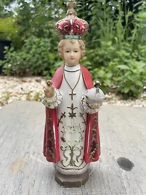 Vintage Infant Of Prague Porcelain Statue 8.5” • $30