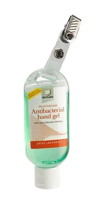 Antibacterial Hand Sanitiser Gel Bottle With Clip 50ml • £5.16