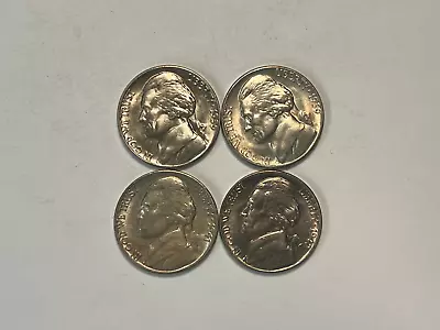 (4) - UNC. SEMI-KEY JEFF.NICKELS = 1939 1939-s 1941 & 1942..with FREE Shipping • $4.95