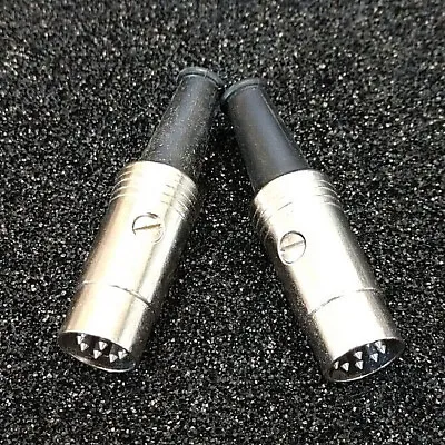 Lot Of 2 Switchcraft 15bl8m 8-pin Straight Barrel Din Plug    15bl8mx • $9.95