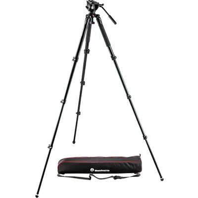 Manfrotto MVK500AQ Spreaderless Video  Tripod With MVH500A Fluid Head • $447