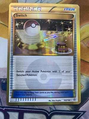 Pokémon TCG Switch Primal Clash 163/160 Holo Secret Rare • $19.99