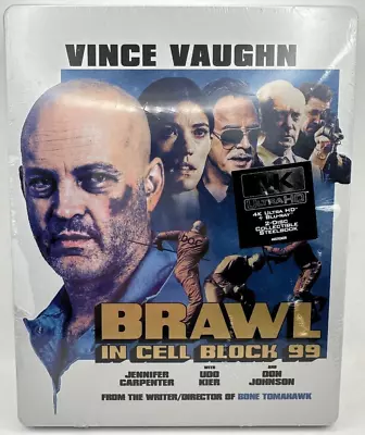 Brawl In Cell Block 99 [New 4K UHD Blu-ray] Steelbook Widescreen • $16.95