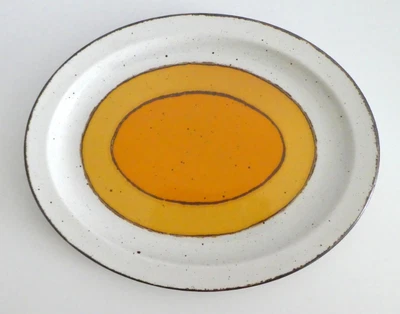 £48.66 • Buy STONEHENGE MIDWINTER SUN Mid Century Modern OVAL SERVING PLATTER 13 1/2 
