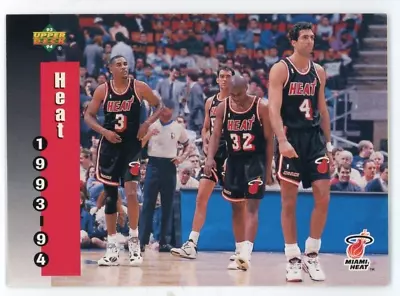 1993-94 Upper Deck Miami Heat Team #223 • $1.99