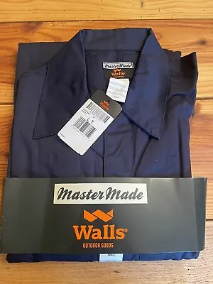 Walls Master Made Tatum Mens Blue Uninsulated Coveralls Jumpsuit Sz Large Tall • $40