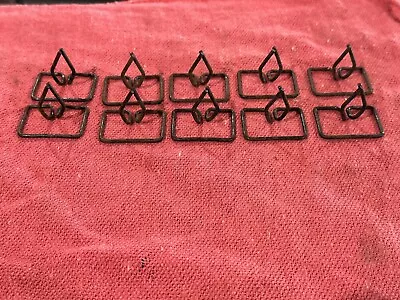 LOT OF 10 OLD TIME CAR TRUCK UNIVERSAL DOOR PANEL CLIPS 20s 30s 40s 50s RAT ROD! • $12.50