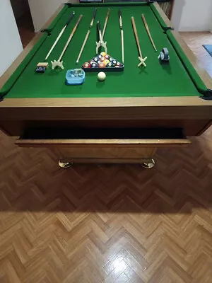 Refurbished 8 Foot Snooker Pool And Billiards Table With Accessories. • $800