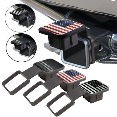 Trailer Hitch Cover 2  Tow Rear Receiver Plug Cover USA Flag Protector Cap Plug • $9.91