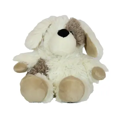 Warmies Warm Stuffed Cozy Plush Dog Puppy Tan Cream Microwaveable Toy • $14.99