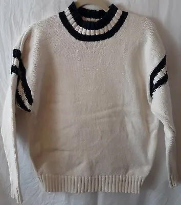 Vintage CK Calvin Klein Sport Cable Mens Knit Cricket Tennis Sweater Size M C20 • $71.35