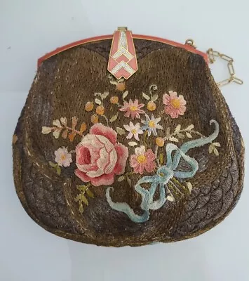 Antique Art Deco Purse French Embroidery Bullocks Wiltshire Los Angeles • $250