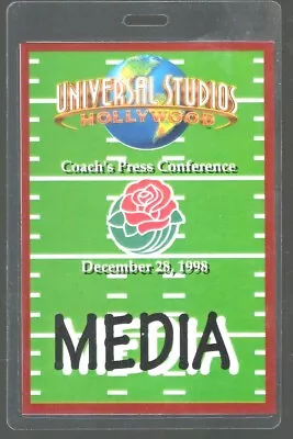 1999 Rose Bowl  Coach's Press Conference  Media Pass  Nm/mt+  Les Grobstein Find • $39.99