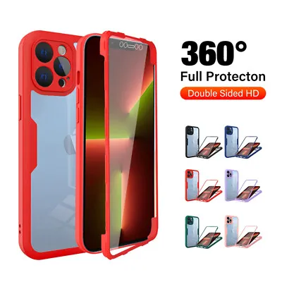 360 Case For IPhone 7 8 Plus X XR XS 11 12 13 14 Pro Max Hard Soft Clear Cover • £5.86