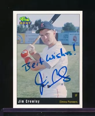 1991 Classic Best Elmira Pioneers Jim Crowley #3 Signed Auto Autograph Tough • $8