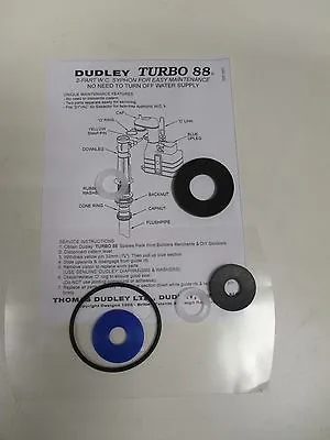 £9.99 • Buy Dudley Turbo 88 2 Part Toilet Syphon WASHER PACK  Fits All 88 Syphons