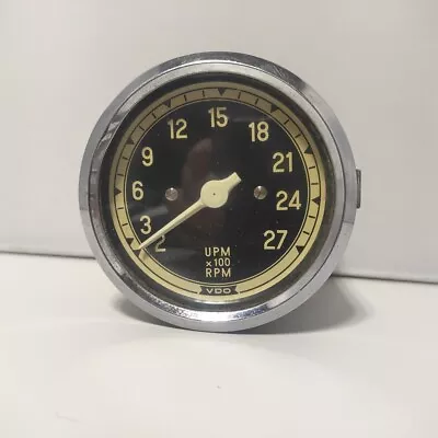 Vintage VDO Cockpit X100 RPM Gauge 200-2700 Tachometer  3 1/8”  Made In Germany • $29.08