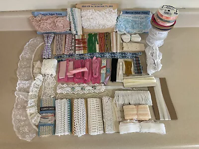 Vintage Ribbon Lace & Decorative Trim Sewing Crafting • $25