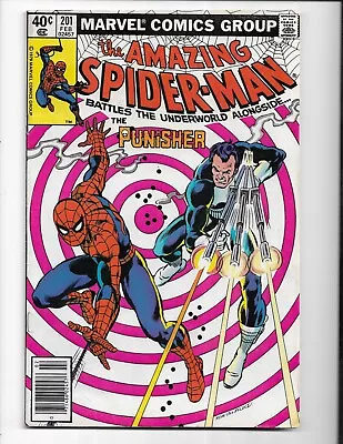 Amazing Spider-man 201 - F- 5.5 - Punisher - Mary Jane Watson - Aunt May (1980) • $18