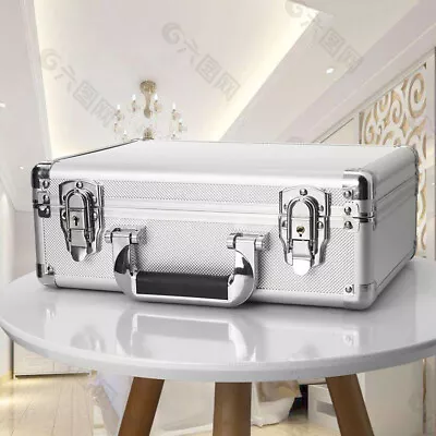 Aluminum Barber Carry Case Dividers Locking Supplies Tools Travel Razor Shears • $50.36