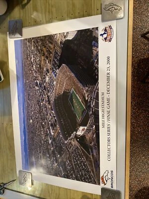 $29.99 • Buy Denver Broncos Unsigned Mile High Stadium Final Game Poster, December 23, 2000