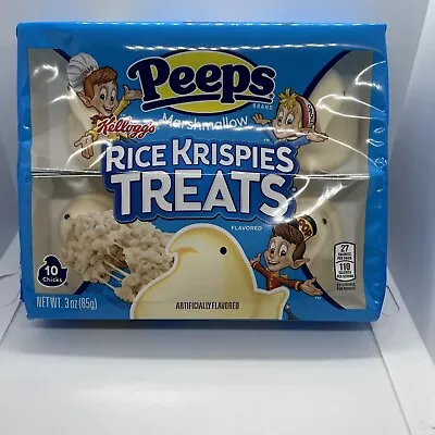 Peeps Marshmallow Chicks RICE KRISPIES TREATS Holiday Candy 10 Count • $9.29