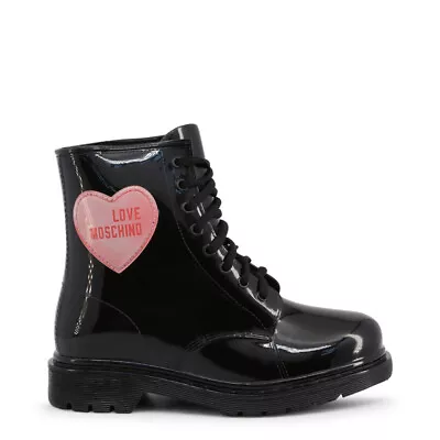 Love Moschino Women Rain Ankle Boots Hologram Heart Black Style Ja24073g1bir2000 • $127.20