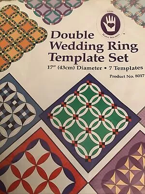 Double Wedding Ring Template Set #8017 Marti Michell • $30