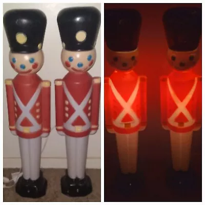 (2) 32  Carolina Enterprises Empire Christmas Toy Soldier Nutcracker Blow Mold • $125