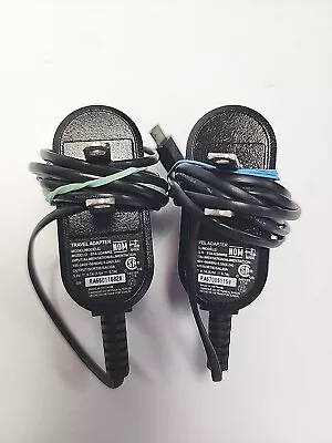 Lot Of 2 OEM LG Travel Adapter STA-U34WRE Phone Charger Plug Micro USB Black • $10.99