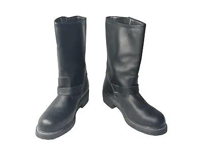 Vintage Engineer Motorcycle Boots Black Leather Steel Toe Men's Size 10.5 E Wide • $125