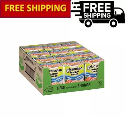 Maruchan Instant Lunch Lime Flavor With Shrimp 2.25 Oz 12 Pack • $24.49