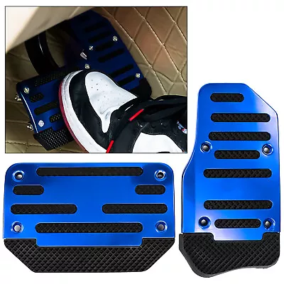 Blue Non Slip Car Auto Accessories Automatic Gas Brake Foot Pedal Pad Cover • $9.39