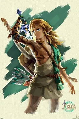 $13.99 • Buy Zelda Tears Of The Kingdom Link Unleashed 24x36 Poster Licensed Nintendo NEW FUN
