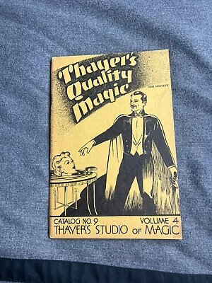 🔥VERY RARE Thayer Quality Magic Catalog #9 Vol 4 Collectable Magic🔥🔥 • $20