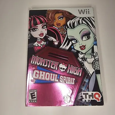 Monster High Ghoul Spirit (Nintendo Wii 2011) TESTED With Box + Manual CIB • $3.99