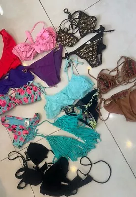 Bundle Of Bikinis Job Lot H&M New Look River Island Missguided Warehouse Costume • £7