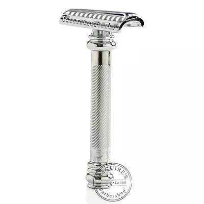 Merkur 39C Barber Pole Double Edge DE Slant HD Safety Razor - Long Handle • £53.99