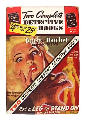 Manning Long & Miles Burton / Two Complete Detective Books - May 1946 • $75
