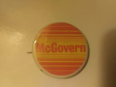 Presidential Campaign Pin Back Button George McGovern Political President  • $7.99