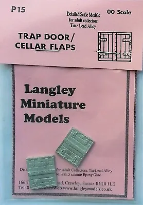 2 Trapdoor Cellar Entrance P15 UNPAINTED OO Scale Langley Models Kit 1/76 Metal • £6.32