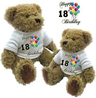 Personalised Happy 18th Birthday Bear Treasured Keepsake Great Birthday Gift  • £14.49
