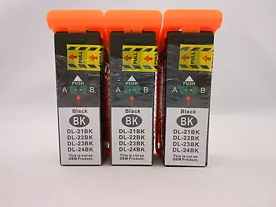 $9.23 • Buy Black Ink Cartridge For Dell V313W V515W V715W P713W 513w Series 21 22 23 24 3PK
