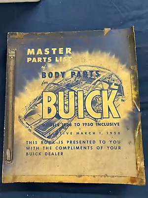 1928 1930 1935 1937 1949 1948 1940 1950 1932 Buick Master Body Parts Catalog • $79.99