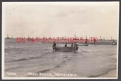 Kent - WHITSTABLE.  West Beach  Real Photo. • £8