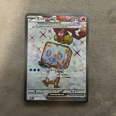 Pokemon TCG Eiscue Ex 210/197 Obsidian Flames Scarlet & Violet Ultra Rare NM • $2.20